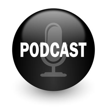 black glossy computer icon
