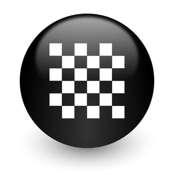 black glossy computer icon