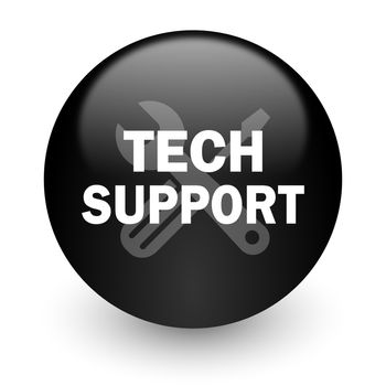 black glossy computer icon