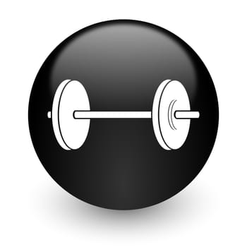 black glossy computer icon