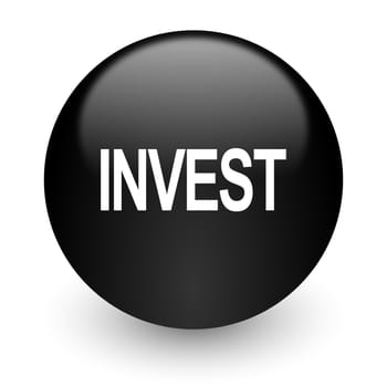 black glossy computer icon