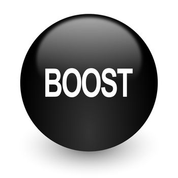 black glossy computer icon