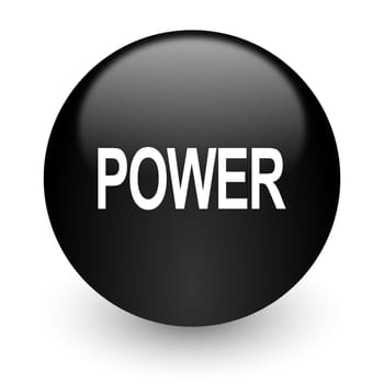 black glossy computer icon