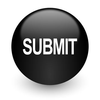black glossy computer icon
