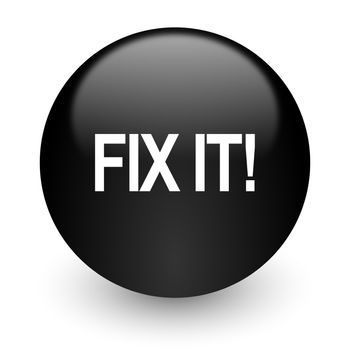 black glossy computer icon