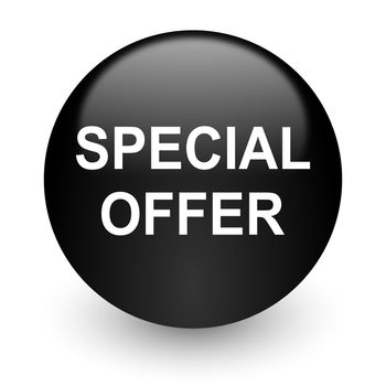 black glossy computer icon