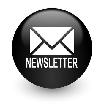 black glossy computer icon