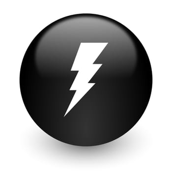 black glossy computer icon