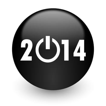 black glossy computer icon