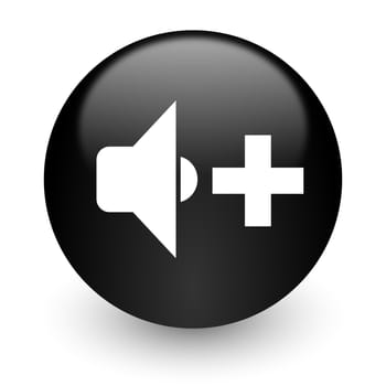 black glossy computer icon
