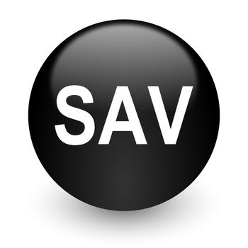 black glossy computer icon