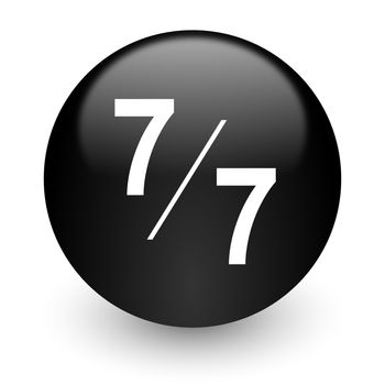 black glossy computer icon