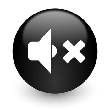 black glossy computer icon