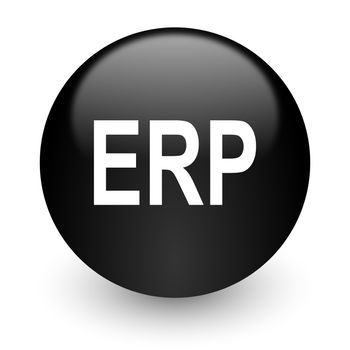 black glossy computer icon