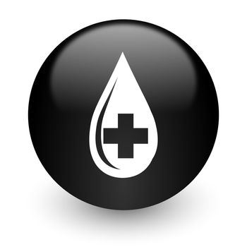 black glossy computer icon