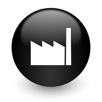 black glossy computer icon