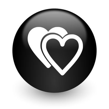 black glossy computer icon