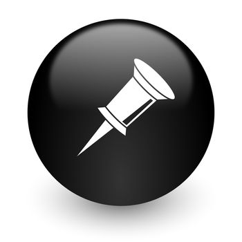 black glossy computer icon