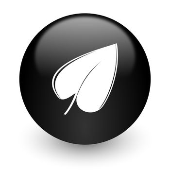 black glossy computer icon