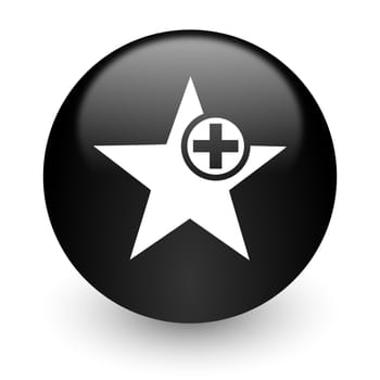 black glossy computer icon