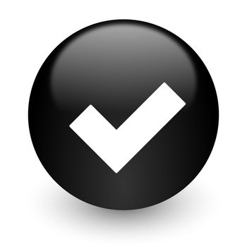 black glossy computer icon