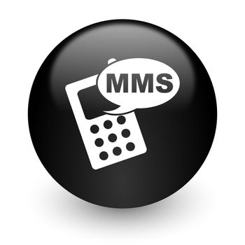 black glossy computer icon