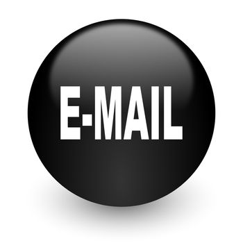 black glossy computer icon