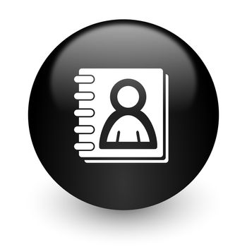 black glossy computer icon