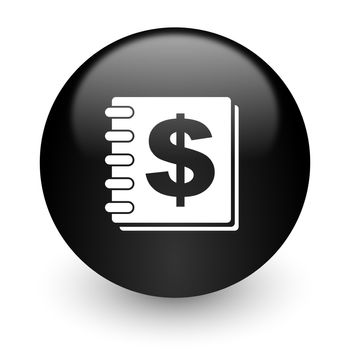 black glossy computer icon