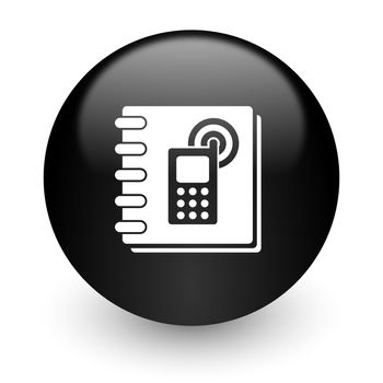 black glossy computer icon