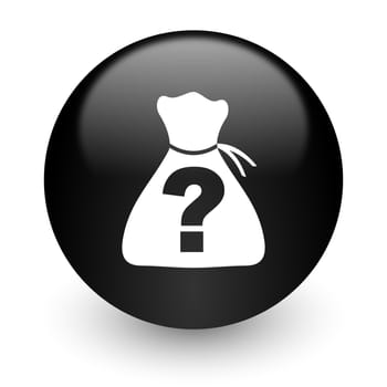 black glossy computer icon