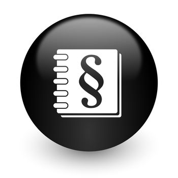 black glossy computer icon