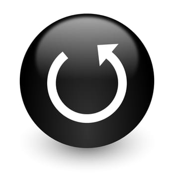 black glossy computer icon