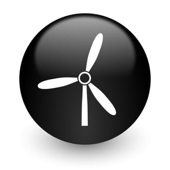 black glossy computer icon