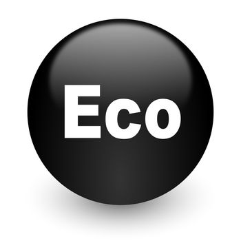 black glossy computer icon