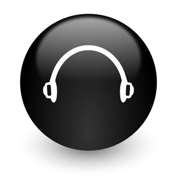 black glossy computer icon