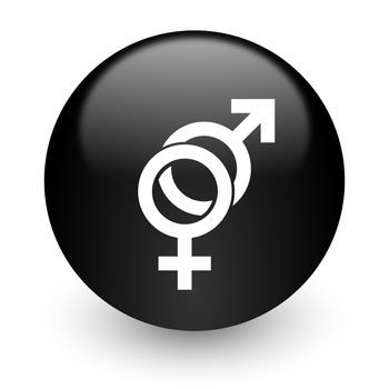 black glossy computer icon