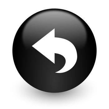 black glossy computer icon