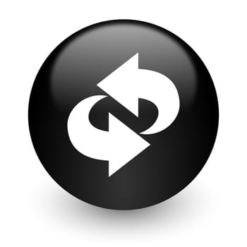 black glossy computer icon