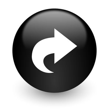 black glossy computer icon