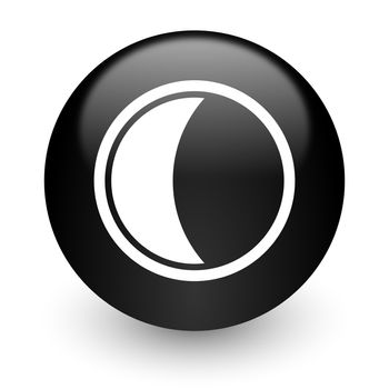 black glossy computer icon