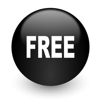 black glossy computer icon