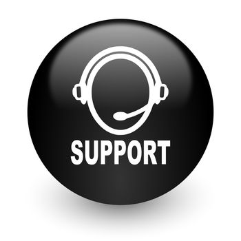 black glossy computer icon