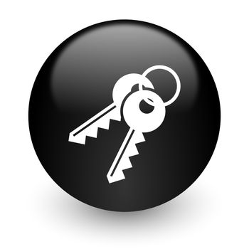 black glossy computer icon