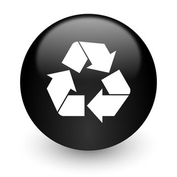 black glossy computer icon