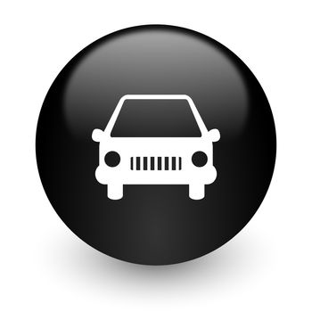 black glossy computer icon