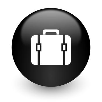 black glossy computer icon