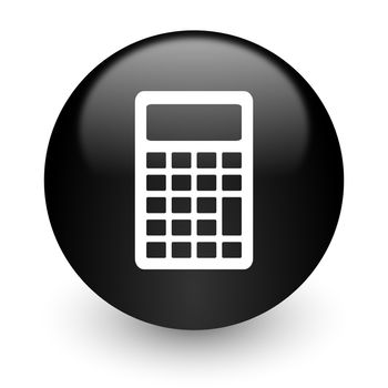 black glossy computer icon