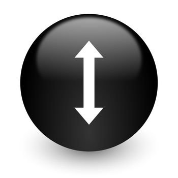 black glossy computer icon
