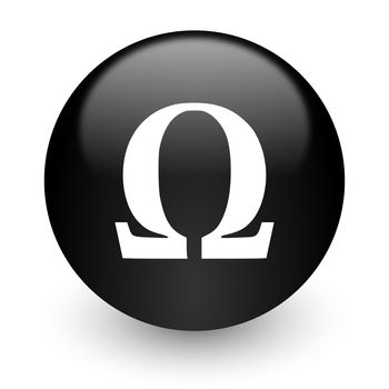 black glossy computer icon